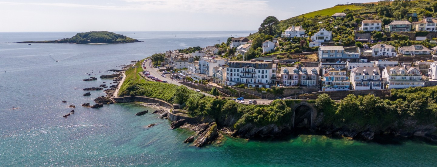 aerial view looe cornwall