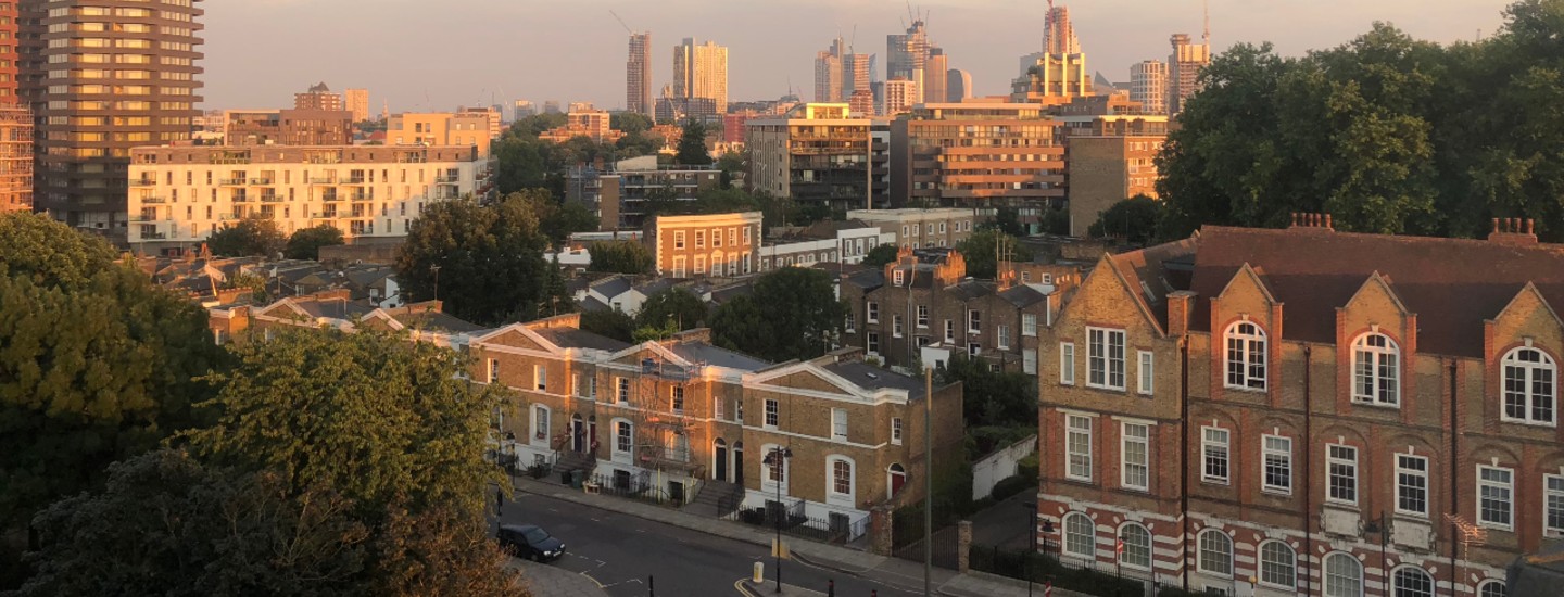 Islington north london sunset