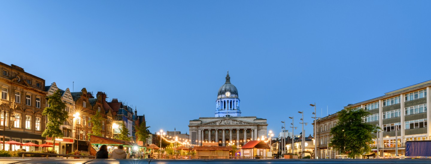 nottingham market square lights
